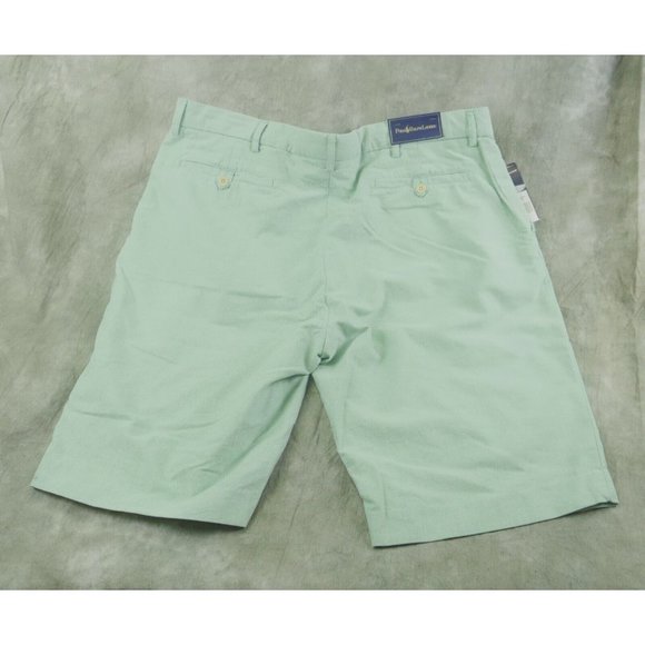 NWT Polo Ralph Lauren Light Green POLO CLUB TROUSER SHORTS Men's Size 38 s1-7985 - Picture 3 of 4